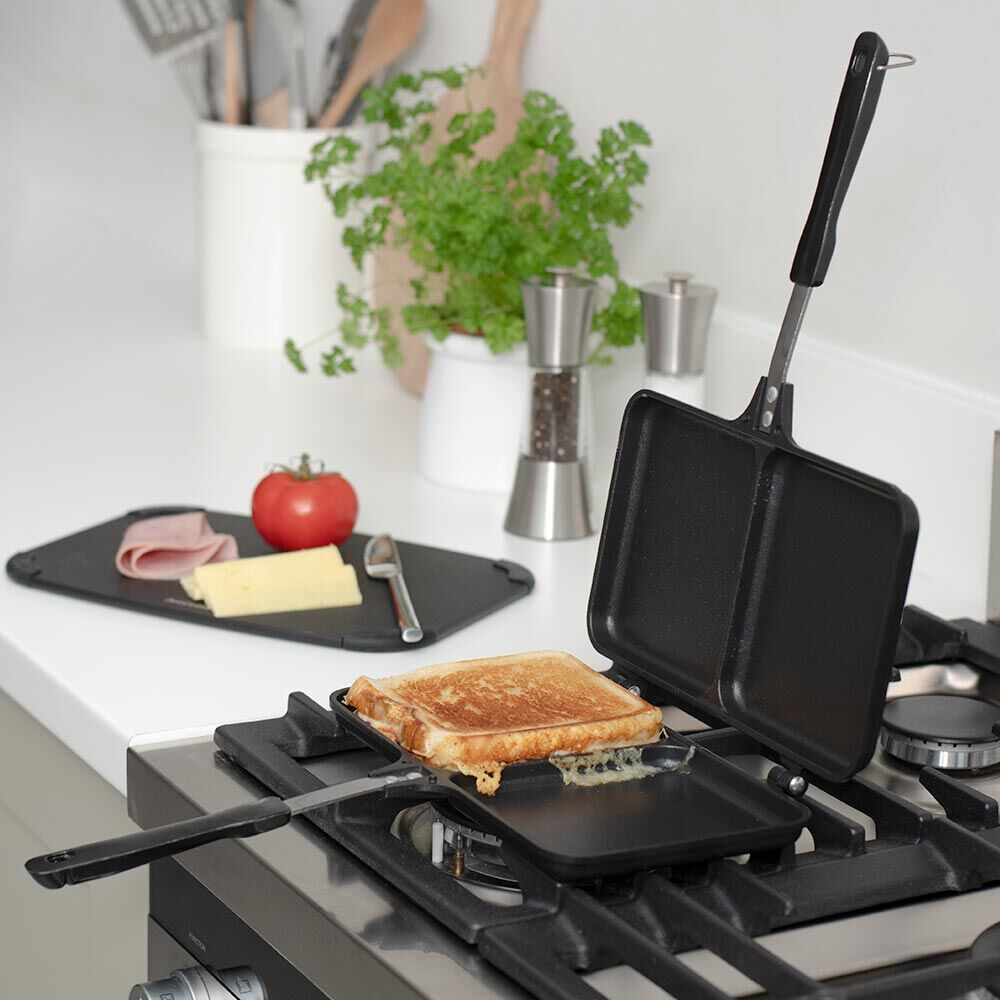 Stovetop Sandwich Toaster 2 Section Waffle & Sandwich Makers from ProCook