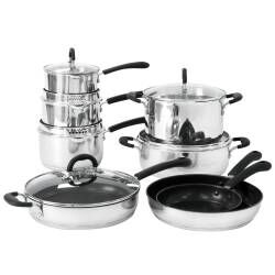 Gourmet Stainless Steel Cookware Set - 8 Piece Chef