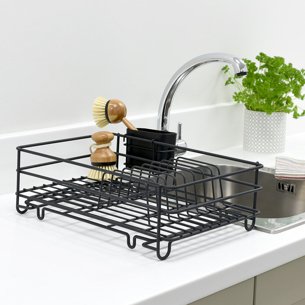 Wire Dish Drainer Black | Dish Drainers & Cleaning Cloths from ProCook