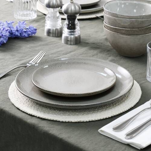 Oslo Coupe Stoneware Dinner Set with Cereal Bowls Two x 12 Piece - 8 Settings  [7352x8,7354x8,6981x8]
