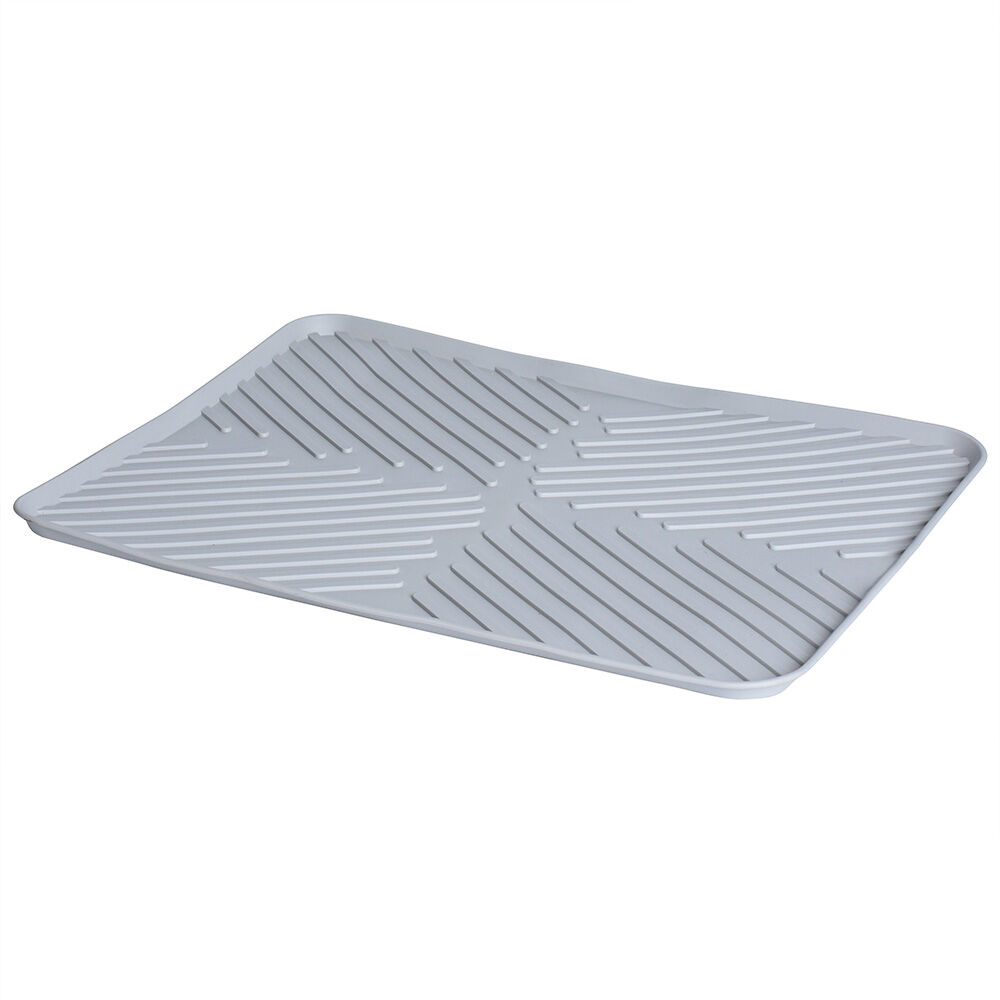 3x Patterned Draining Board Pads – Kitchen Dish Drying Mat – Plate Rack Liner