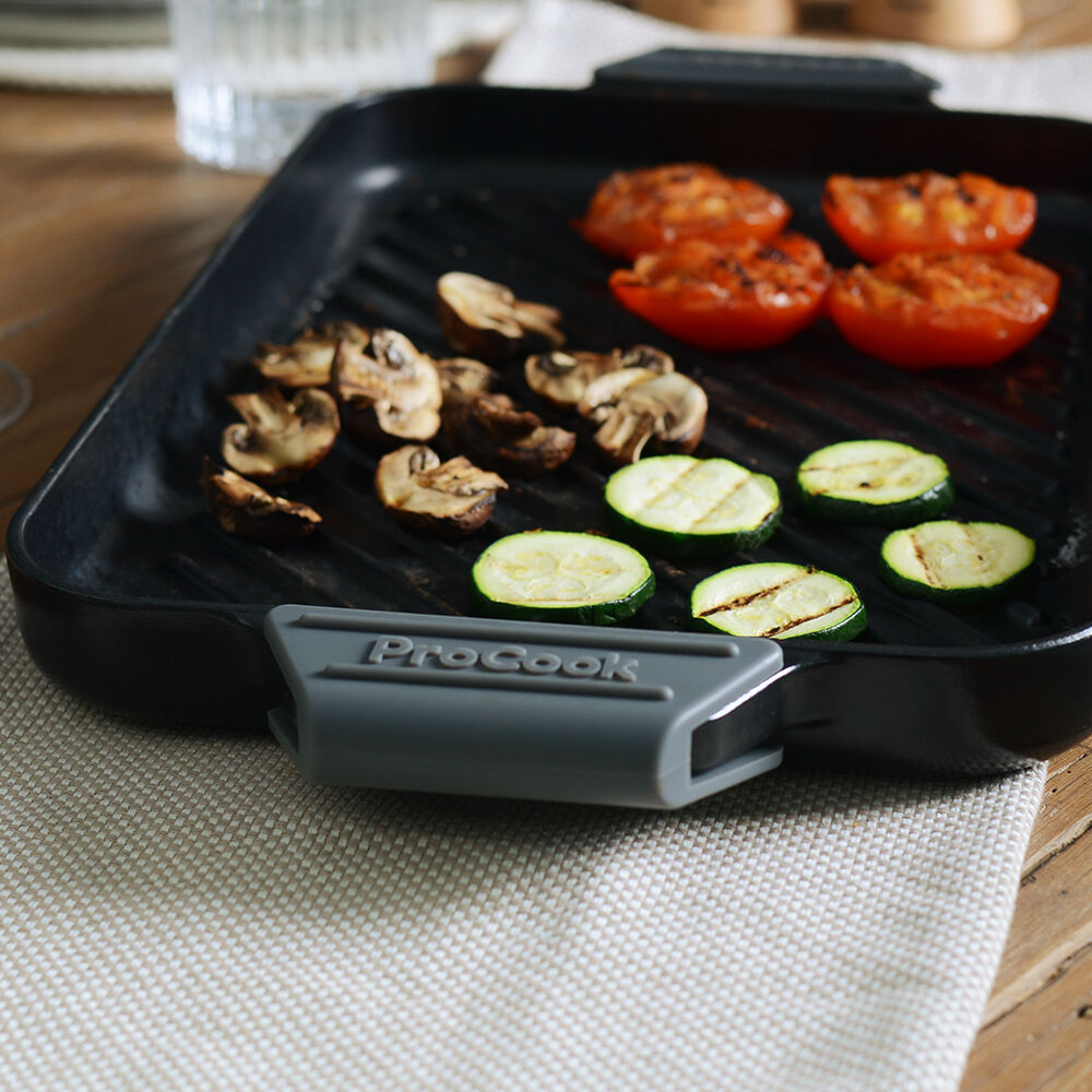ProCook Cast Iron Handle Cover Set 2 Piece Griddle