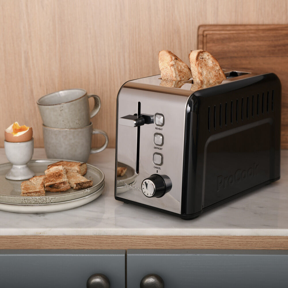 Black Toaster 2 Slice Toasters from ProCook