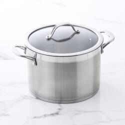 Professional Stainless Steel Stockpot & Lid - 22cm / 5.3L