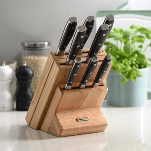 Professional X50 Knife Set 8 Piece and Wooden Block