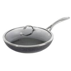 Professional Granite Frying Pan with Lid - 28cm
