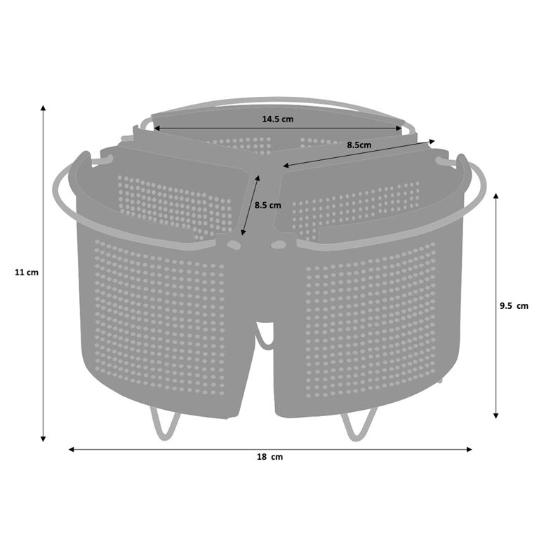 Stainless Steel Saucepan Dividers 18cm ProCook