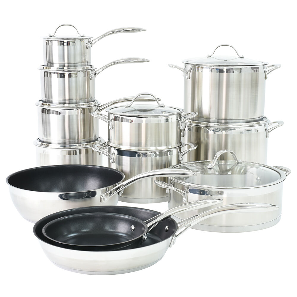 Professional Stainless Steel Cookware Set 12 Piece Professional Stainless  Steel from ProCook