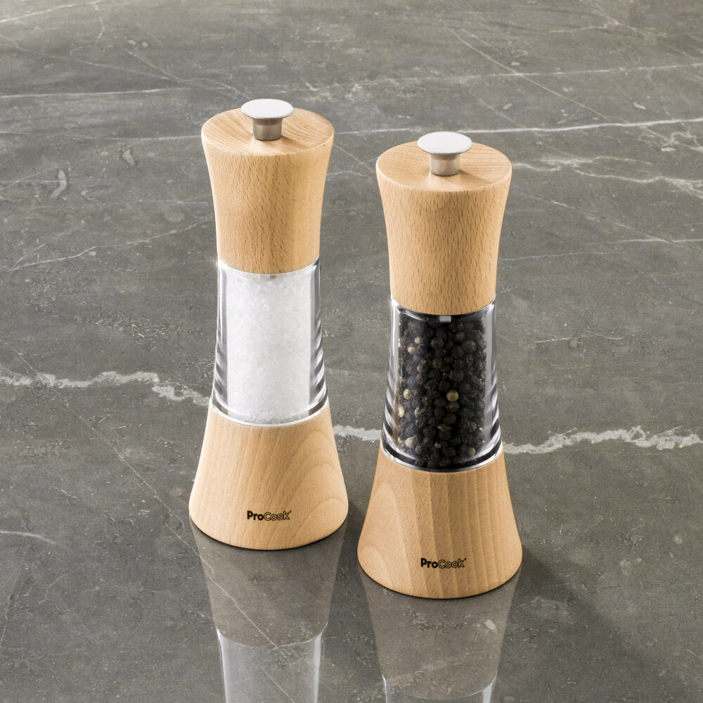Copper Salt or Pepper Mill Set 15cm Salt and Pepper Grinders from ProCook
