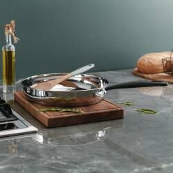 Main image for image of Gourmet Stainless Steel Frying Pan Uncoated 28cm