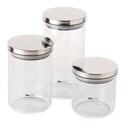 ProCook Glass Storage Jars - Set of 3