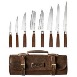 Main image for image of Nihon X50 Knife Set 8 Piece and Premium Leather Knife Case