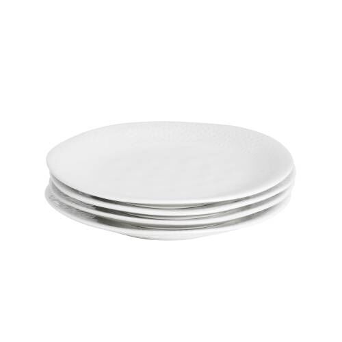 Malmo White Teardrop Salad Plate