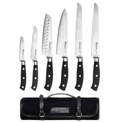 Gourmet Classic Knife Set - 6 Piece and Canvas Knife Case