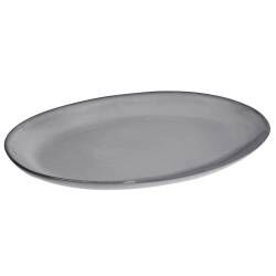 Malmo Charcoal Oval Platter - 36 x 27cm