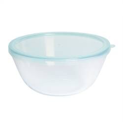 ProCook Glass Mixing Bowl with Lid - 27.5cm