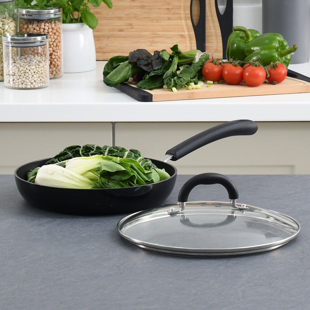 Gourmet Non-Stick Frying Pan with Lid 24cm