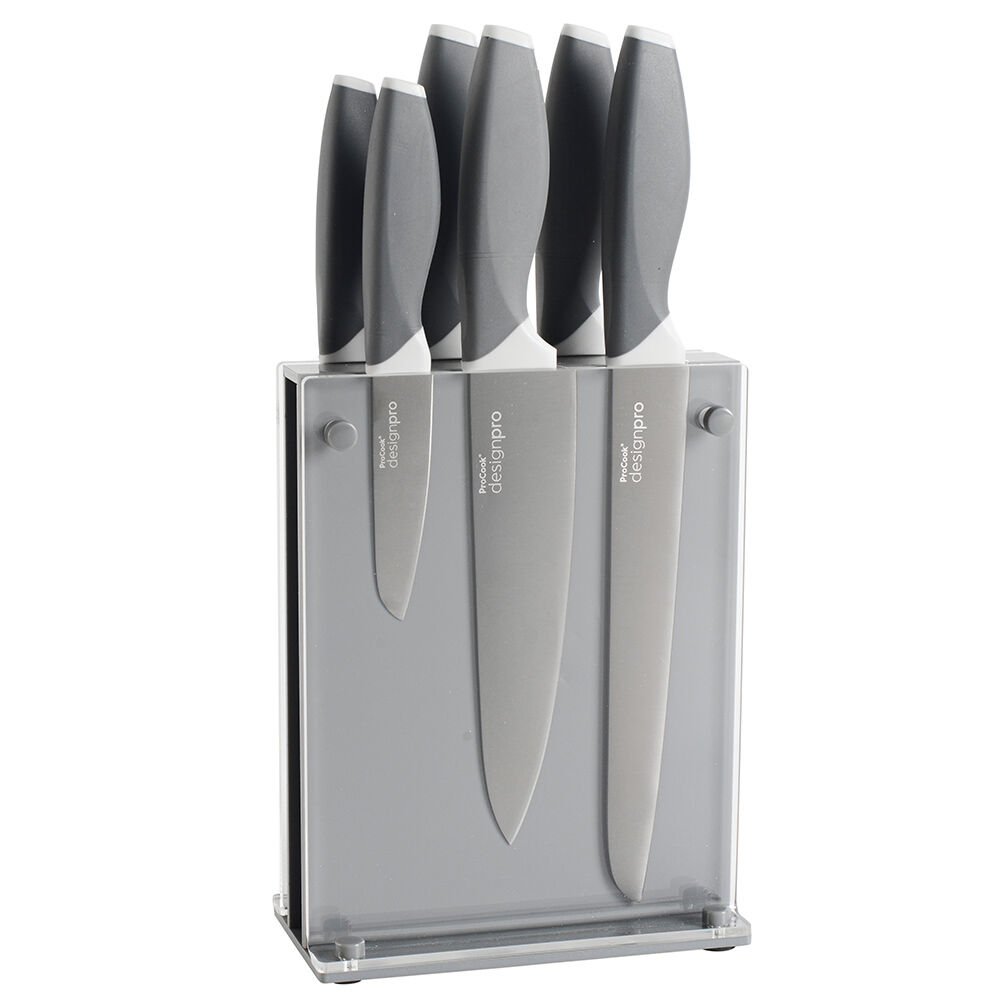 Designpro Titanium Knife Set with Grey | ProCook