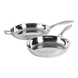 Elite Tri-ply Frying Pan Set - Uncoated 26 and 30cm