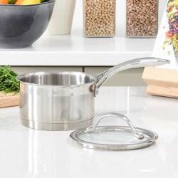 Secondary image for image of Professional Stainless Steel Saucepan & Lid 14cm / 1.2L