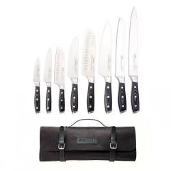 Professional X50 Knife Set - 8 Piece and Leather Knife Case