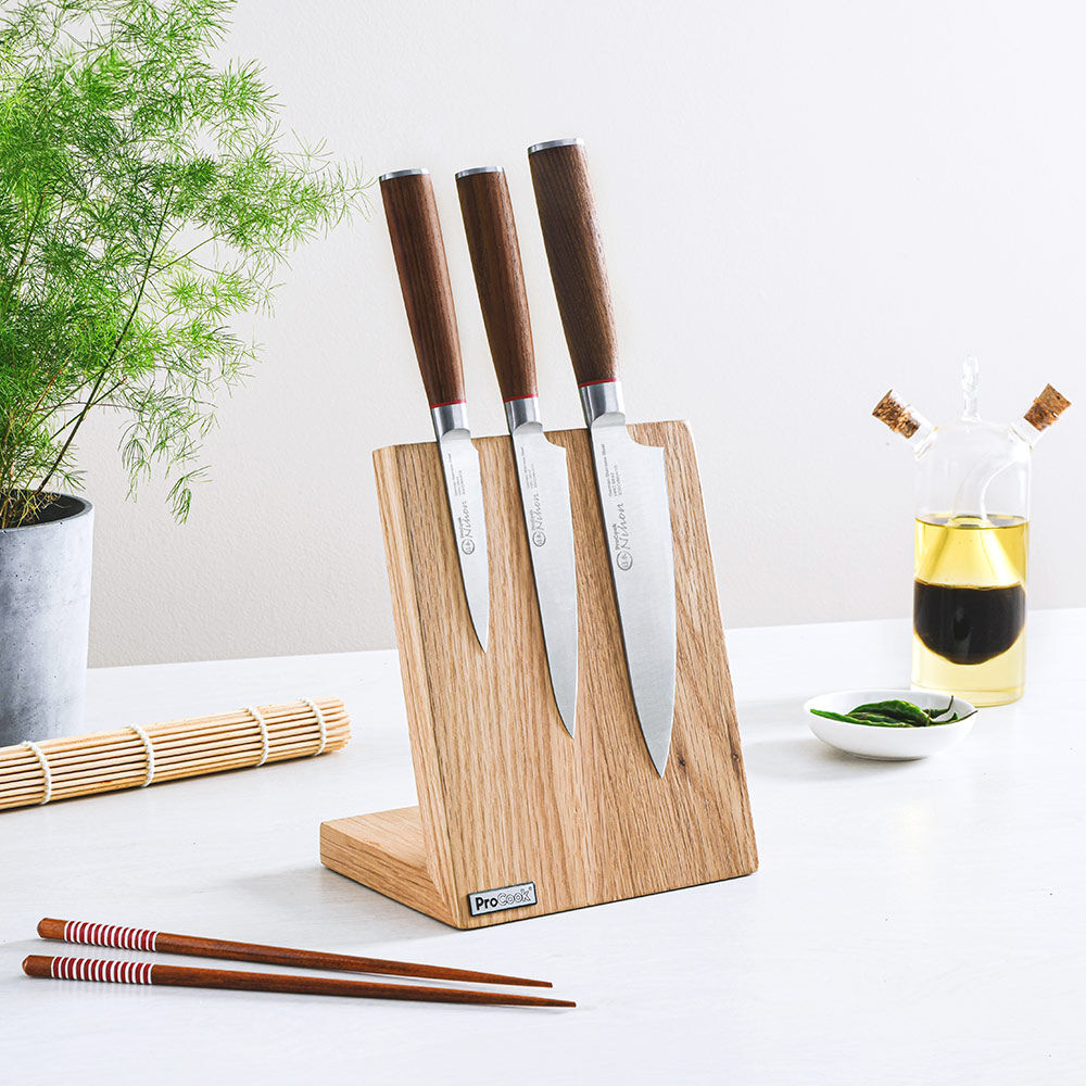 Nihon X50 Knife Set 3 Piece and Magnetic Block