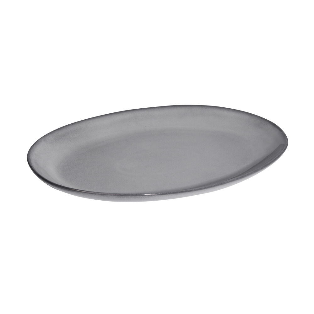 Malmo Charcoal Oval Platter 36 x 27cm | ProCook