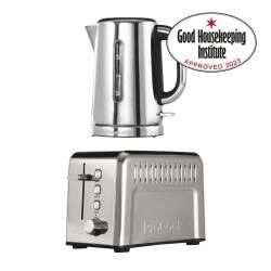 Main image for image of Stainless Steel Kettle and Toaster Set 2 Slice