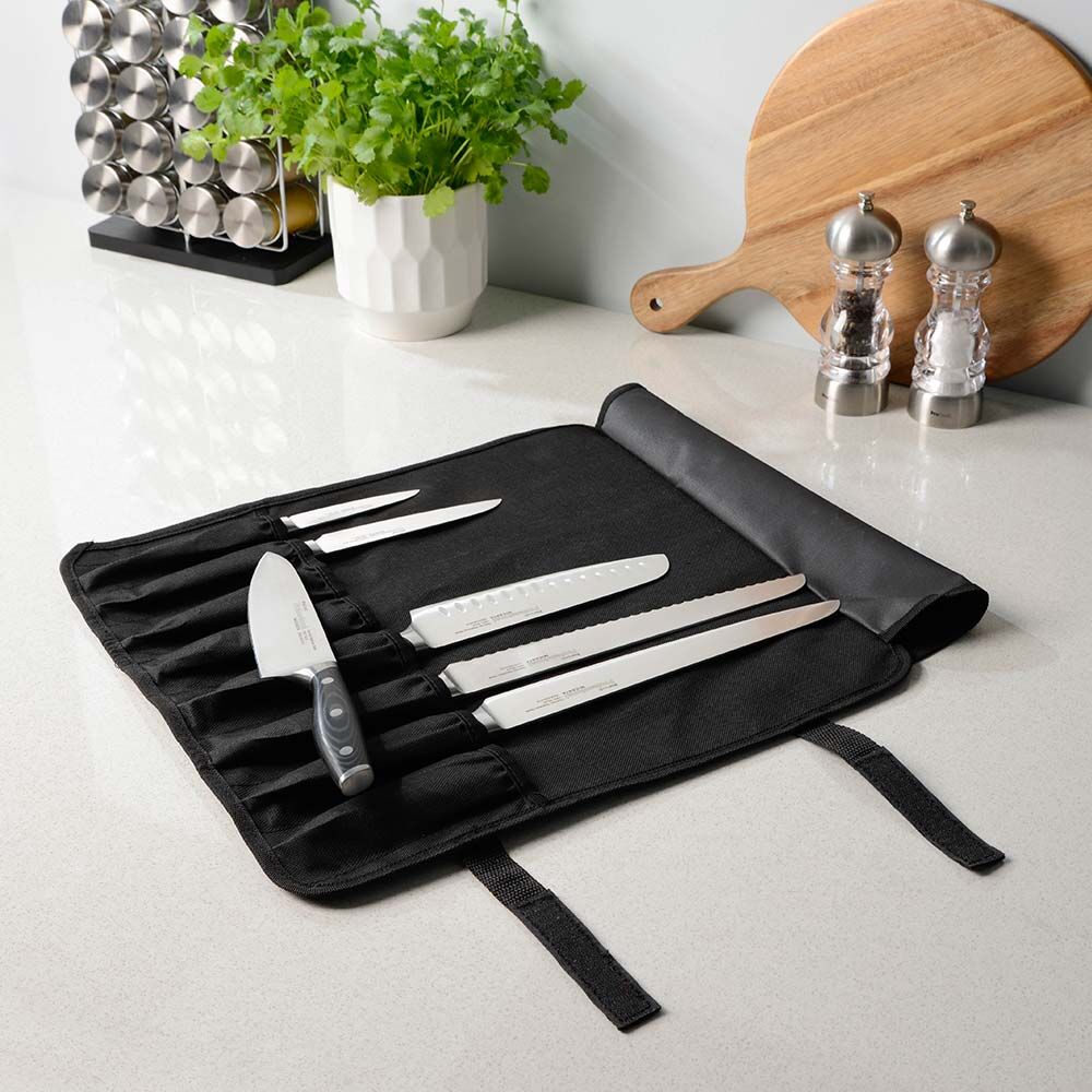 Professional X50 Micarta Knife Set 6 Piece and Knife Case