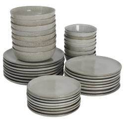 Oslo Coupe Stoneware Dinner Set - Two x 20 Piece - 8 Settings