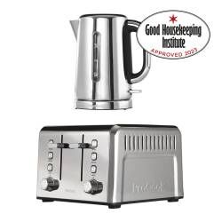 Main image for image of Stainless Steel Kettle and Toaster Set 4 Slice