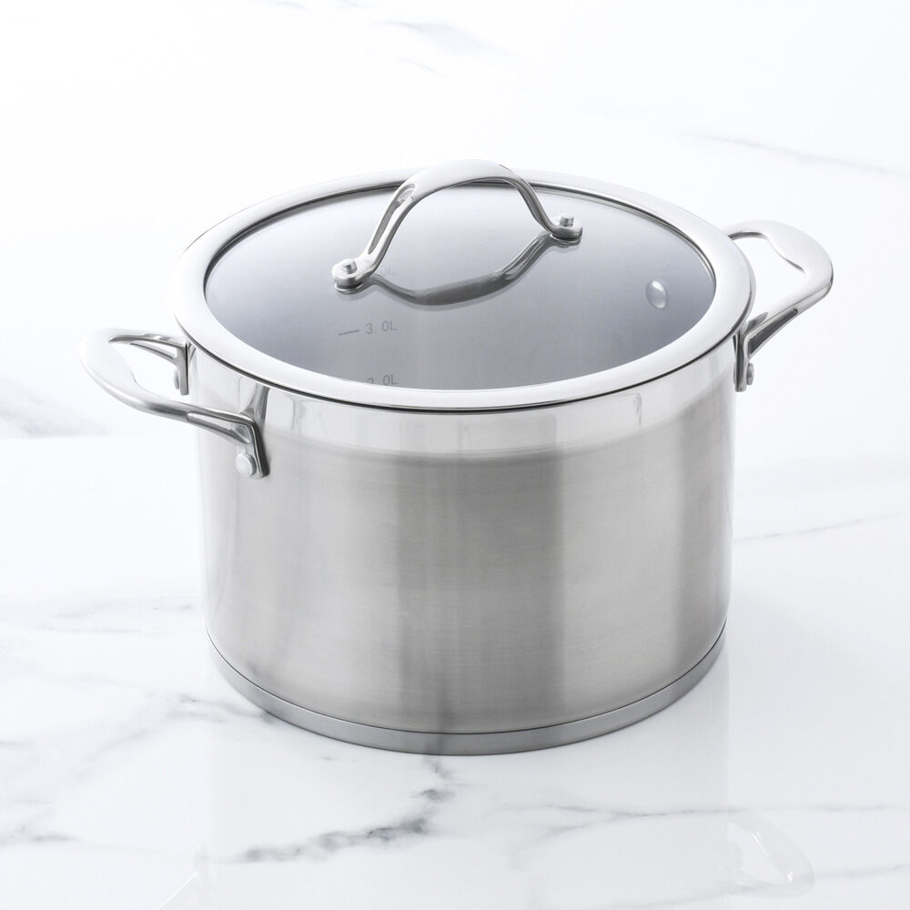 Professional Stainless Steel Stockpot & Lid 26cm / 9.5L | Professional ...