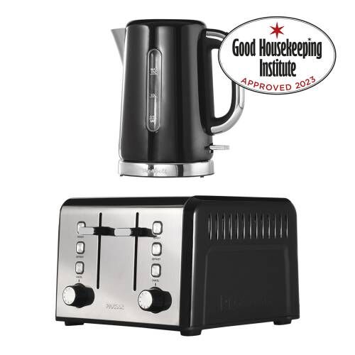 Black Kettle and Toaster Set