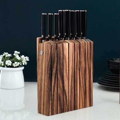Damascus 67 Knife Set 8 Piece with Wooden Block Damascus 67 from ProCook