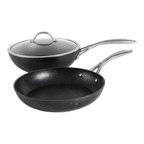 Professional Granite Wok and Frying Pan Set