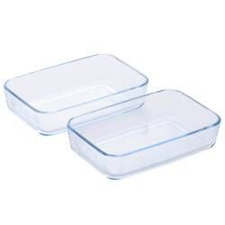 Main image for image of Glass Ovenware Rectangular Dish Set 2 Piece