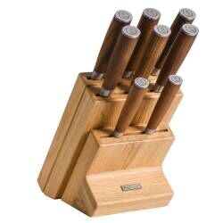 Nihon X50 Knife Set - 8 Piece and Wooden Block