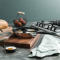 Main image for image of Gourmet Stainless Steel Egg Poacher Pan Uncoated 4 Cups
