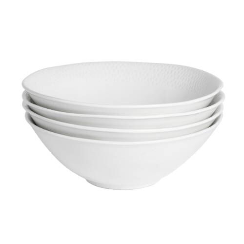 Malmo White Teardrop Bowl