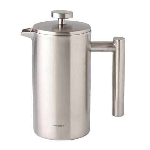Satin Stainless Steel Double Walled Cafetiere