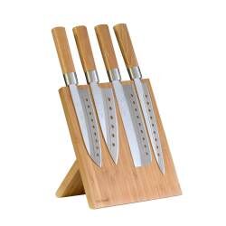 ProCook Japanese Knife Set - 4 Piece and Magnetic Block