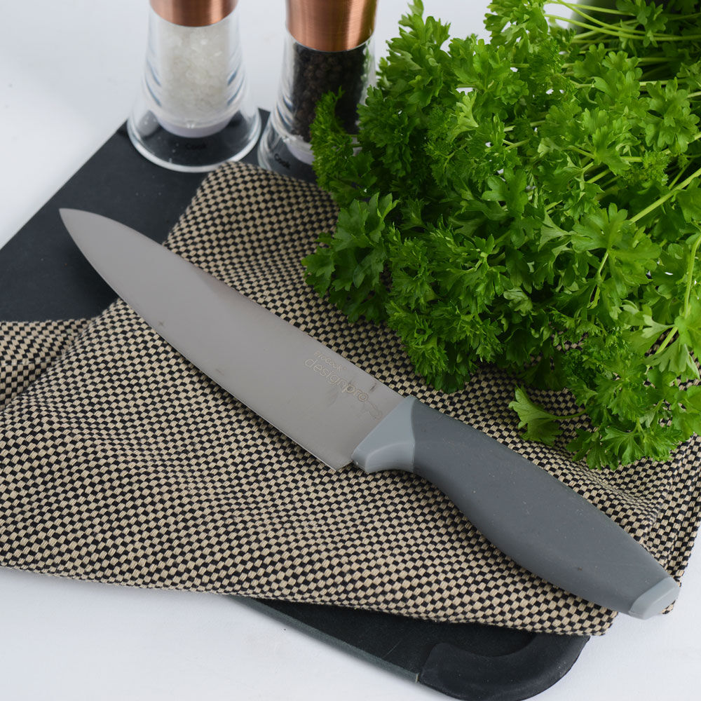 Designpro Titanium Chefs Knife 18cm / 7in Charcoal