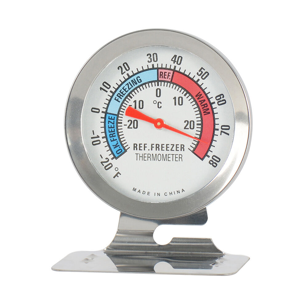 Fridge & Freezer Thermometer Stainless Steel