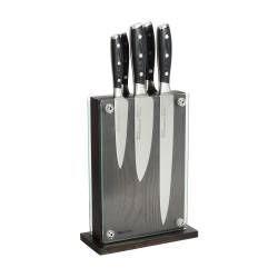 Professional X50 Knife Set - 5 Piece and Magnetic Glass Block