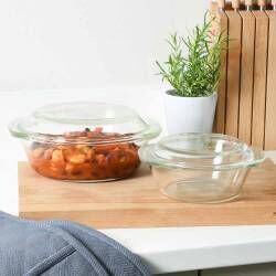 Secondary image for image of Glass Ovenware Casserole Dish Set of 2