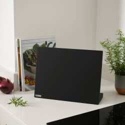 Secondary image for image of Black Magnetic Knife Block 8 Piece
