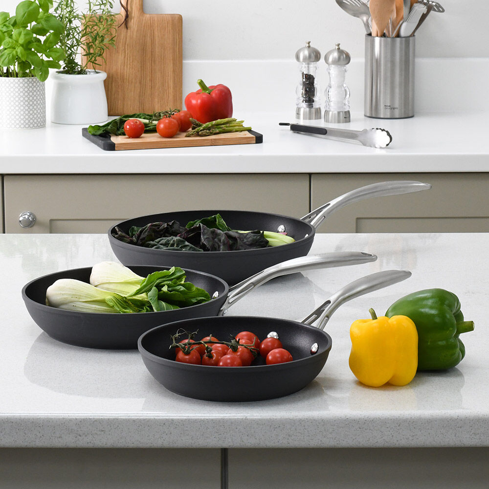 Professional Anodised Frying Pan Set 3 Piece