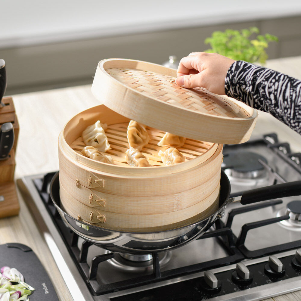 Bamboo Steamer 26cm / 10in Steamers from ProCook