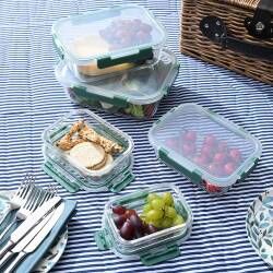 Main image for image of Lock & Fresh Airtight Glass Storage Dish Set of 5