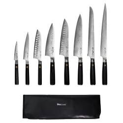 Damascus 67 Knife Set - 8 Piece and Knife Case